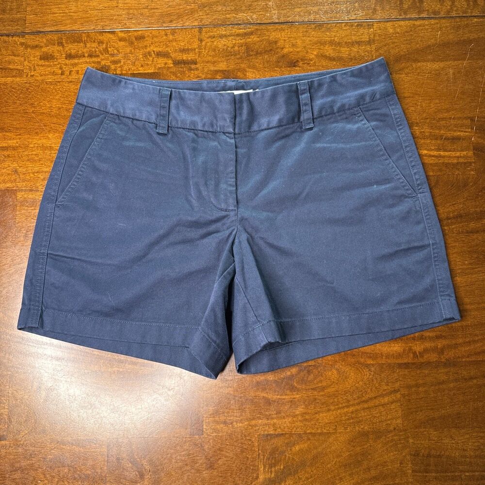 Vineyard Vines Womens Size 6 Navy Blue Chino Shorts 5 Inseam Preppy Stretch Cott
